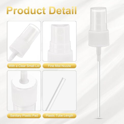 uxcell 50 Pcs Black Spray Top, 20/410 Fine Mist Sprayer Reusable Replacement Spray Bottle Pump Plastic Top for Cosmetic Perfume and Body Sprays Bottle in Saudi Arabia