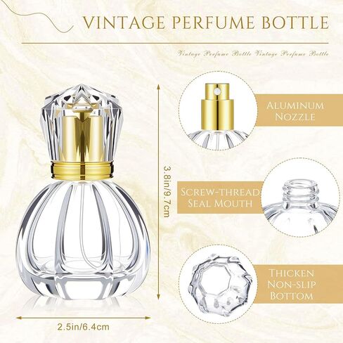 12 Pack 50ml/1.7oz Pumpkin Shape Portable Spray Perfume Bottle Empty Glass Refillable Perfume Atomizer Pumpkin Shape Antique Bottles with Refill Tool for Travel Home Decor in Saudi Arabia