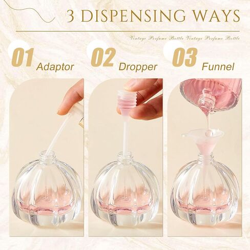 12 Pack 50ml/1.7oz Pumpkin Shape Portable Spray Perfume Bottle Empty Glass Refillable Perfume Atomizer Pumpkin Shape Antique Bottles with Refill Tool for Travel Home Decor in Saudi Arabia
