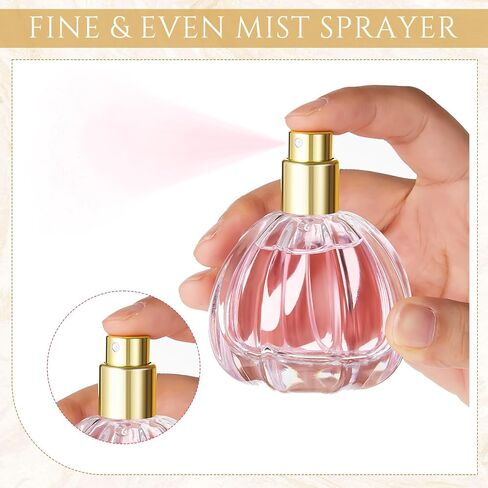 12 Pack 50ml/1.7oz Pumpkin Shape Portable Spray Perfume Bottle Empty Glass Refillable Perfume Atomizer Pumpkin Shape Antique Bottles with Refill Tool for Travel Home Decor in Saudi Arabia