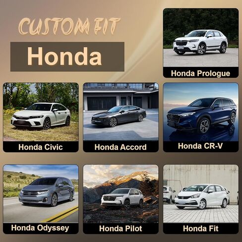 Front Car Seat Covers for Honda,Leather Waterproof Seat Protector Custom Fit Honda Civic Accord CRV Odyssey Pilot Prologue Fit,2 Pack,Black in Saudi Arabia
