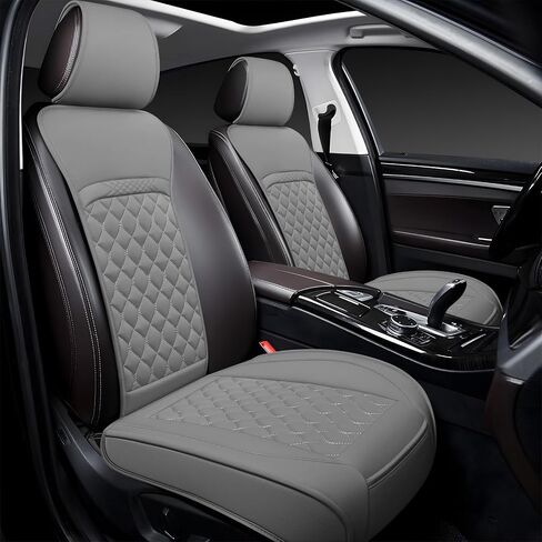 Front Car Seat Covers for Honda,Leather Waterproof Seat Protector Custom Fit Honda Civic Accord CRV Odyssey Pilot Prologue Fit,2 Pack,Black in Saudi Arabia