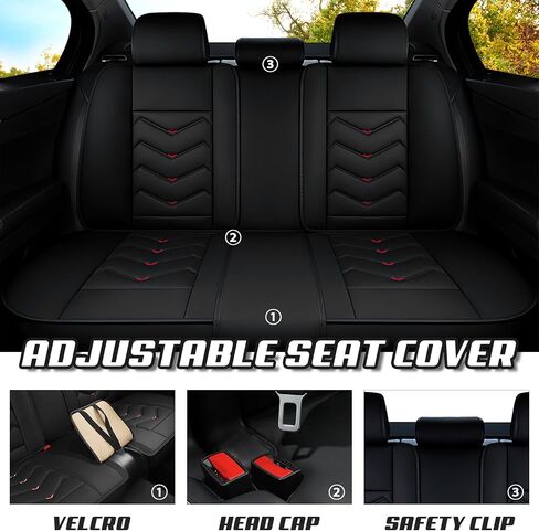 Car Seat Covers for Hyundai Elantra 2001-2025, Premium Nappa Leather Car Seat Cover, Stylish Sport Seat Covers， Automobile Seat Cover Sets.(Luxury 5 Seats/Beige) in Saudi Arabia