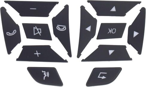 ApplianPar Car Steering Wheel Button Stickers Cover Interior Switch Button Decoration Trim for Mercedes-Benz A E C G Class in Saudi Arabia