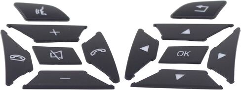 ApplianPar Car Steering Wheel Button Stickers Cover Interior Switch Button Decoration Trim for Mercedes-Benz A E C G Class in Saudi Arabia
