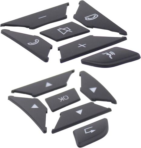 ApplianPar Car Steering Wheel Button Stickers Cover Interior Switch Button Decoration Trim for Mercedes-Benz A E C G Class in Saudi Arabia