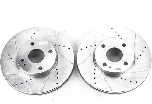 Power Stop JBR1743XPR front Evolution Performance Drilled, Slotted & Plated Brake Rotor Pair For Scion iA 2016, Toyota Yaris 2019-2020, Toyota Yaris iA 2017-2018 [Model Specific] in Saudi Arabia
