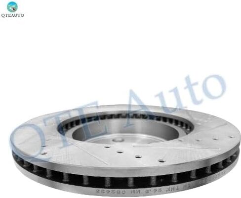 PM Auto Set of 6 Front 320mm Drilled Slotted Disc Brake Rotors-Ceramic Brake Pad kit Replacement For 2005-2020 Chrysler 300 in Saudi Arabia