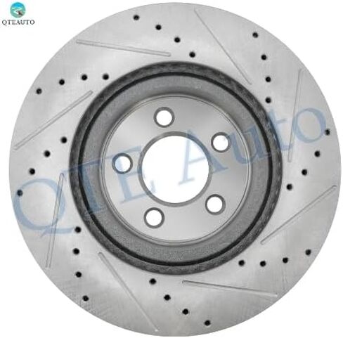 PM Auto Set of 6 Front 320mm Drilled Slotted Disc Brake Rotors-Ceramic Brake Pad kit Replacement For 2005-2020 Chrysler 300 in Saudi Arabia