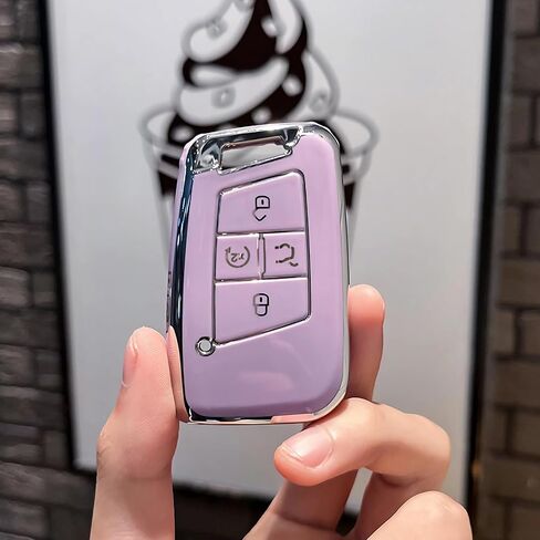 Montague Key Fob Cover for Volkswagen with Keychain, Premium TPU Key Case Compatible with VW Tiguan Atlas Taos SEL Jetta GLI Passat Arteon Remote Start Protector（5 Buttons Pink） in Saudi Arabia