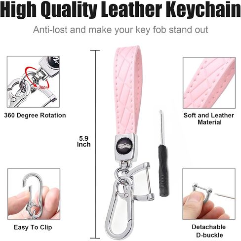 Montague Key Fob Cover for Volkswagen with Keychain, Premium TPU Key Case Compatible with VW Tiguan Atlas Taos SEL Jetta GLI Passat Arteon Remote Start Protector（5 Buttons Pink） in Saudi Arabia