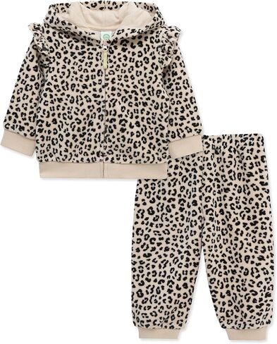 Little Me Clothes for Baby Girls' Hoodie and Pant Set, 12 Months - 4 Toddler in Kuwait
