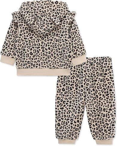 Little Me Clothes for Baby Girls' Hoodie and Pant Set, 12 Months - 4 Toddler in Kuwait