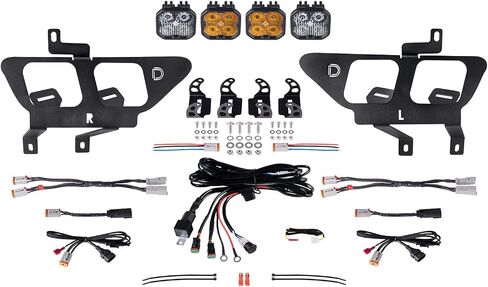 مجموعة جيب الضباب من سلسلة Diode Dynamics Stage متوافقة مع Ford F-150 2021-2023 مع إضاءة خلفية، لون أبيض بارد رياضي مع إضاءة خلفية in Kuwait