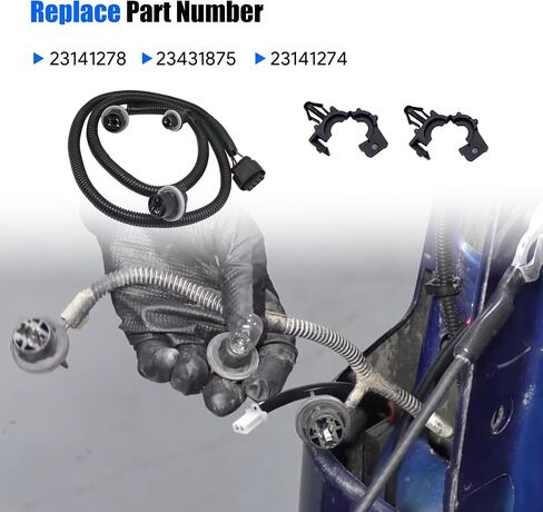 Driver Side Tail Lamp Wiring Harness Compatible with Chevrolet Silverado GMC Sierra 1500 2500 HD 3500 HD 2014 2015 Tail Light Socket Wire Harness Replace# 23141278 23431875 23141274 in Saudi Arabia