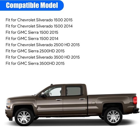 Driver Side Tail Lamp Wiring Harness Compatible with Chevrolet Silverado GMC Sierra 1500 2500 HD 3500 HD 2014 2015 Tail Light Socket Wire Harness Replace# 23141278 23431875 23141274 in Saudi Arabia