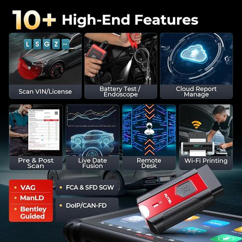 Autel Scanner MaxiPRO MP900TS, 2025 8in MP900-TS Top TPMS as MS906 Pro-TS, Up of MaxiSYS MS906 PRO MS906TS MP900BT MK900-TS, ECU Coding, 40+ Service, Bidirectional Scan tool, Auto Scan 2.0 CAN FD&DOIP in Saudi Arabia