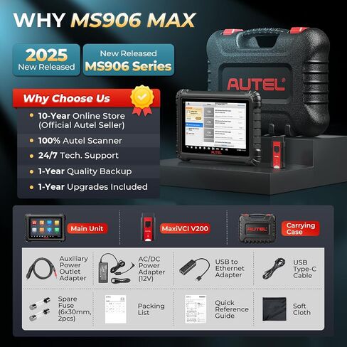 Autel Scanner MaxiPRO MP900TS, 2025 8in MP900-TS Top TPMS as MS906 Pro-TS, Up of MaxiSYS MS906 PRO MS906TS MP900BT MK900-TS, ECU Coding, 40+ Service, Bidirectional Scan tool, Auto Scan 2.0 CAN FD&DOIP in Saudi Arabia