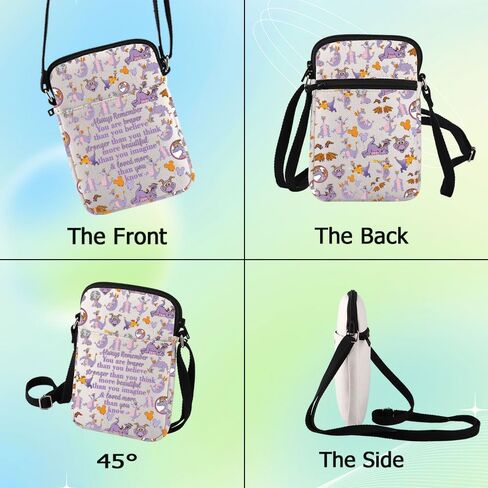 G2TUP Purle Dragon Crossbody Bag Dragon Fans Gift You Are Braver Than You Know Purle Dragon Shoulder Bag Dragon Merch in Saudi Arabia