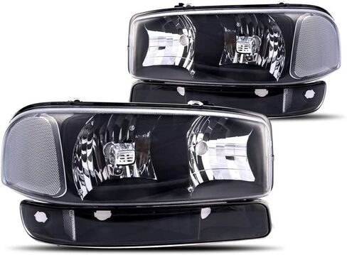 Torchbeam Headlight Assembly, Replacement for Terrain 2016-2017, Bumper Headlamp Black Housing Amber Reflector in Saudi Arabia