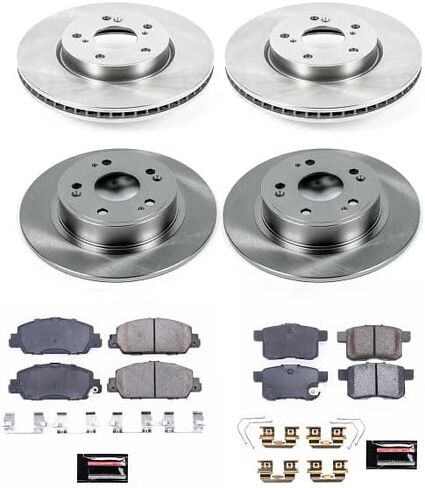 Power Stop KOE6516 Autospecialty Front and Rear Replacement Brake Kit-OE Brake Rotors & Ceramic Brake Pads For Honda Accord [Application Specific] in Saudi Arabia