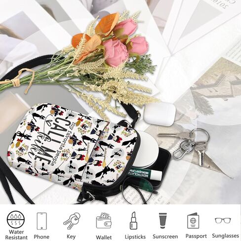 MBMSO Kiki and Jiji Crossbody Bag Animated Movie Theme Gifts for Manga Fans Kiki Delivery Inspired Crossbody Purse for Baker in Saudi Arabia