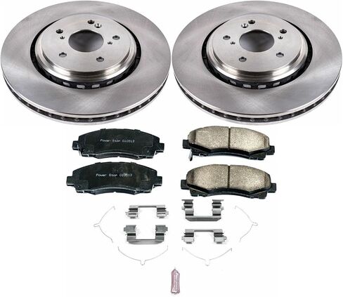 Power Stop KOE7214 Autospecialty Front Replacement Brake Kit-OE Brake Rotors & Ceramic Brake Pads For Acura TLX 2015-2020 [Model Specific] in Saudi Arabia