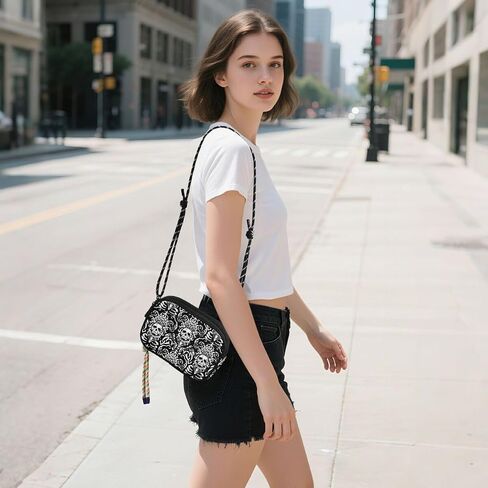 Goth Bat Women's Crossbody Handbags Phone Purse Wallet Bags for Men Women in Saudi Arabia