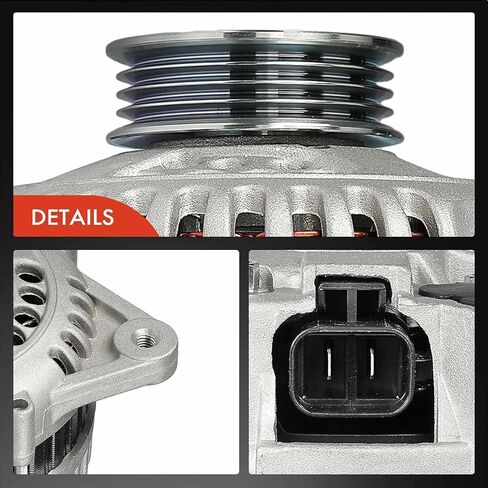 A-Premium Alternator Compatible with Mazda Miata 2001-2005, 12V 80A 4-Groove Pulley Clockwise, Replace# BP6D18300A in Saudi Arabia