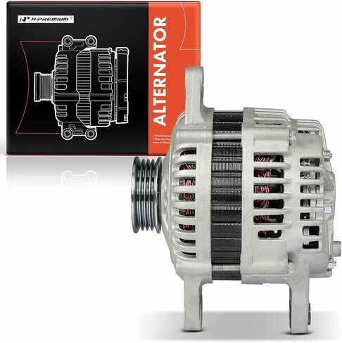 A-Premium Alternator Compatible with Mazda Miata 2001-2005, 12V 80A 4-Groove Pulley Clockwise, Replace# BP6D18300A in Saudi Arabia