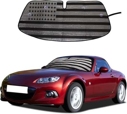 The Original Windshield Sun Shade for Mazda MX-5 NC RF Miata 2009 2010 2011 2012 2013 2014 2015 Car Windshield Reflective Sunshade Protector Sun Shade Accessories（Silver） in Kuwait