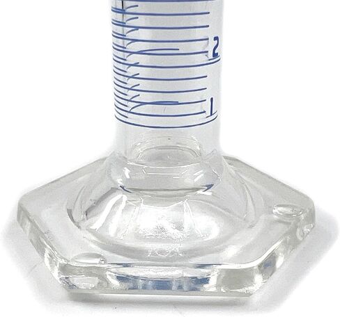 Eisco Labs - Graduated Cylinder, 1000mL - ASTM, Class A - Tolerance ±3.00mL - Protective Collar, Hexagonal Base - Blue Graduations - with Individual Work Certificate - Borosilicate 3.3 Glass in Saudi Arabia
