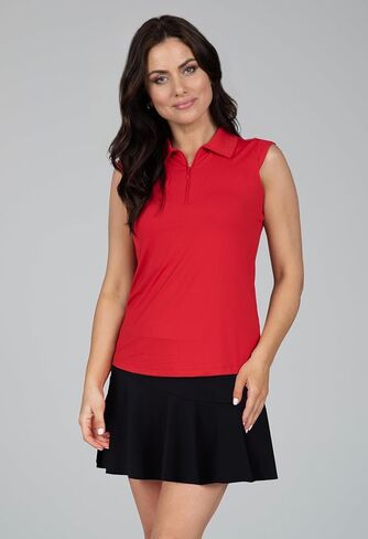 IBKUL Athleisure Wear واقي من الشمس UPF 50+ Icefil Cooling Tech Solid بلا أكمام - 84000 Black Solid S in Kuwait