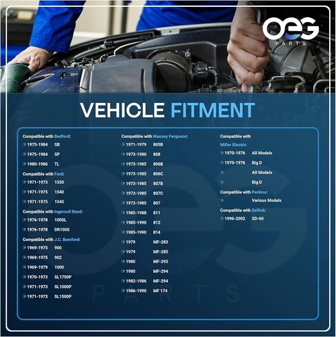 OEG Parts New Starter Compatible with Perkins 1004-4 1006-6 3.152 4.108 4.236 4.318 6.354 V8.540 Generators by Part Number, Compatible with Dennis Europe Dominant Municipal 1972-79 66925090S in Saudi Arabia
