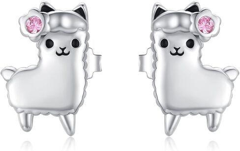 French Bulldog Earrings for women 925 Sterling Silver Dog Earrings Crystal Animal French Bulldog Jewelry for Pet Lover in Kuwait