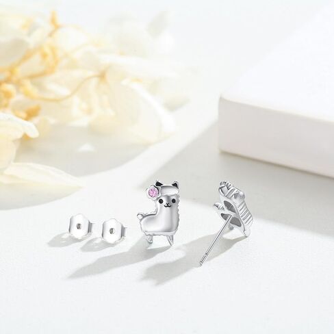 French Bulldog Earrings for women 925 Sterling Silver Dog Earrings Crystal Animal French Bulldog Jewelry for Pet Lover in Kuwait