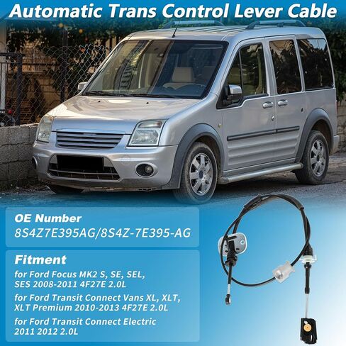 No.8S4Z7E395AG Automatic Transmission Gear Shift Cable for Ford Transit Connect 2010-2013 for Ford Focus 2008-2011 4F27E 2.0L A/T Auto Trans Range Control Lever Cable Assembly in Saudi Arabia