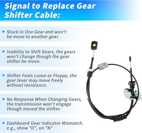 No.8S4Z7E395AG Automatic Transmission Gear Shift Cable for Ford Transit Connect 2010-2013 for Ford Focus 2008-2011 4F27E 2.0L A/T Auto Trans Range Control Lever Cable Assembly in Saudi Arabia