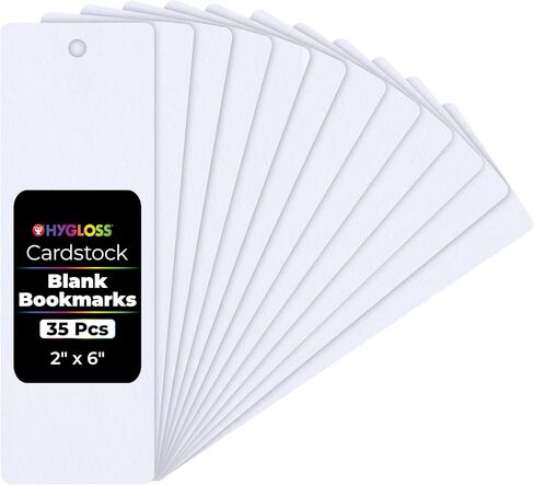 Hygloss Products Bright Bookmarks - Fun to Personalize - 12 Assorted Vibrant Colors - Cardstock Bookmarks - Value Pack - 500 Pack,Bright Colors,2 x 6 Inches,HYG42650 in Kuwait