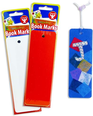 Hygloss Products Bright Bookmarks - Fun to Personalize - 12 Assorted Vibrant Colors - Cardstock Bookmarks - Value Pack - 500 Pack,Bright Colors,2 x 6 Inches,HYG42650 in Kuwait