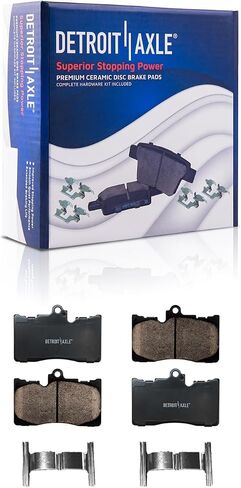 محور ديترويت - طقم فرامل لكزس GS350 GS430 GS450h IS250 IS300 IS350 أمامي 13.15 بوصة وخلفي 12.2 بوصة دوارات فرامل قرصية بديلة وسادات فرامل سيراميك in Saudi Arabia