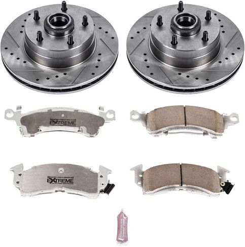 Power Stop K2579-26 Front Z26 Carbon Fiber Brake Pads with Drilled & Slotted Brake Rotors Kit in Saudi Arabia