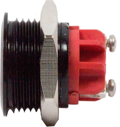 Alpinetech PLB16MS 16mm 5/8 "12V LED مؤشر إشارة معدني الطيار داش ضوء (ضغط الزيت منخفض) in Kuwait