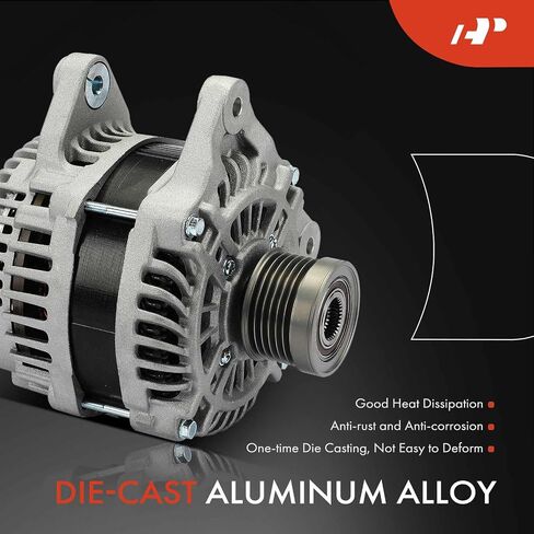 A-Premium Alternator Compatible with Nissan NV200 2013-2016 2.0L & Chevrolet City Express 2015-2018 2.0L, 12V 150A 6-Groove Pulley Clockwise, Replace# A2TX4081, 23100-3LN0A in Saudi Arabia