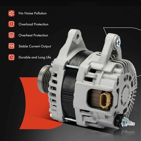 A-Premium Alternator Compatible with Nissan NV200 2013-2016 2.0L & Chevrolet City Express 2015-2018 2.0L, 12V 150A 6-Groove Pulley Clockwise, Replace# A2TX4081, 23100-3LN0A in Saudi Arabia