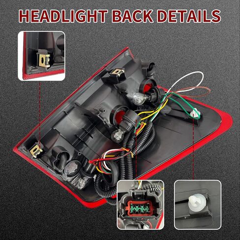 Tail Light Compatible with 2004-2015 Nissan Titan Rear Taillight Brake Lamp with Bulb Replacement 26550ZH225, NI2801161 (Right Passenger Side) in Saudi Arabia