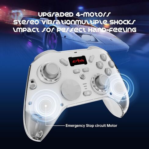 citnh Wireless Controller for PC, Suitable for PC/Switch/Android/Ios, Vibration sense, Hall trigger and joysticks, multi-function wireless controller in Saudi Arabia