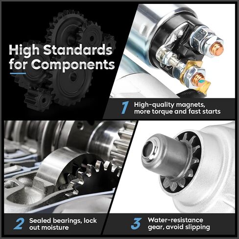 6670 New Starter for 6.0L Ford E-450 Super-Duty 2004-2010, E-Series Vans 2004-2010, Excursion 2003-2005, F-350 F-450 F-550 Super-Duty 2003-2007, L45 L55 LCF Series 2006-2009 in Saudi Arabia