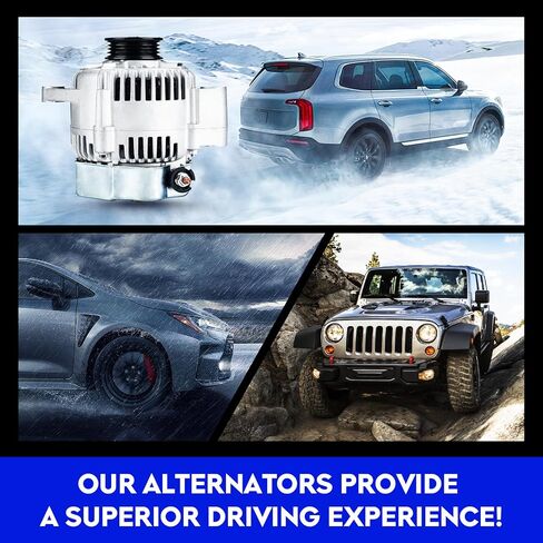 Alternator New for Toyota 4Runner 1996-1998 3.4 3.4L, for Toyota T100 1997-1998 3.4L, for Toyota Tacoma 1997-1999 3.4L, for Toyota Tundra 2000-2002 3.4L, Replace for 101211-4130, 27060-62180 in Saudi Arabia