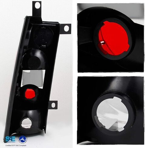 AKKON - For 2003-2014 Chevy Express GMC Savana 1500 | 03-24 2500 3500 Left + Right Black Replacement Tail Lights Lamps Pair in Saudi Arabia